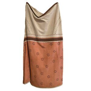 Odille Suede Leather Skirt